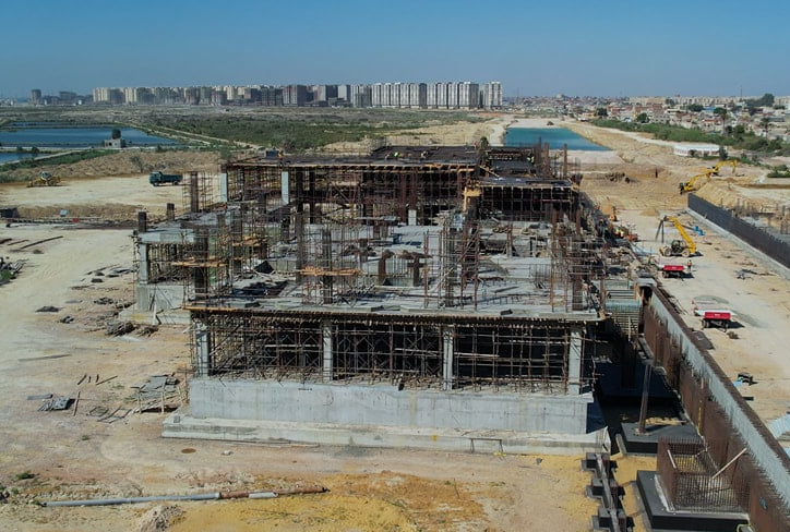 نسب تنفيذ محطة العامرية للقطار الكهربائي السريع 
