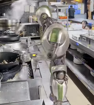 A restaurant owner decided to buy a robot chef
