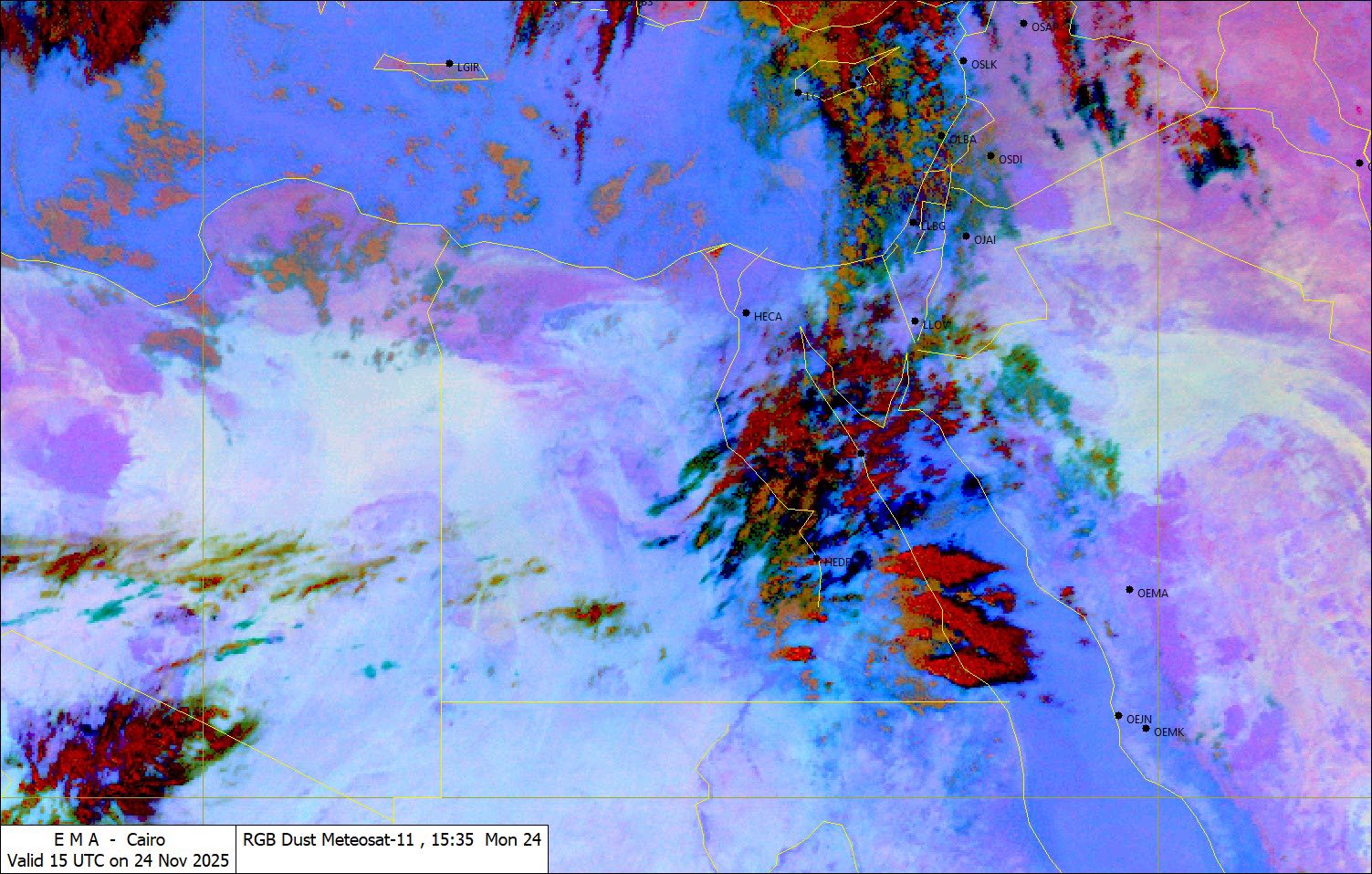 سيول متوقعة تضرب جنوب سلاسل جبال البحر الأحمر وجنوب الصعيد خلال الساعات المقبلة