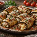 طريقة عمل لفائف الباذنجان خطوة بخطوة بوصفة دقيقة