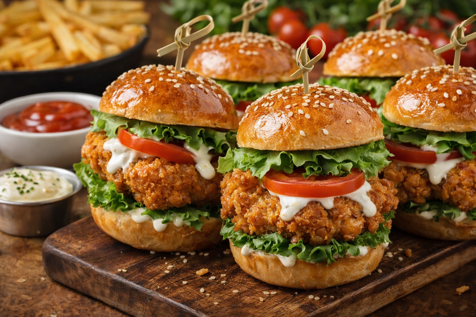 ميني ساندوتش الدجاج المقرمش.. وصفة متكاملة