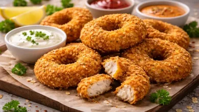 دونات الدجاج المقرمش… وصفة مبتكرة بطعم مميز وقوام مثالي