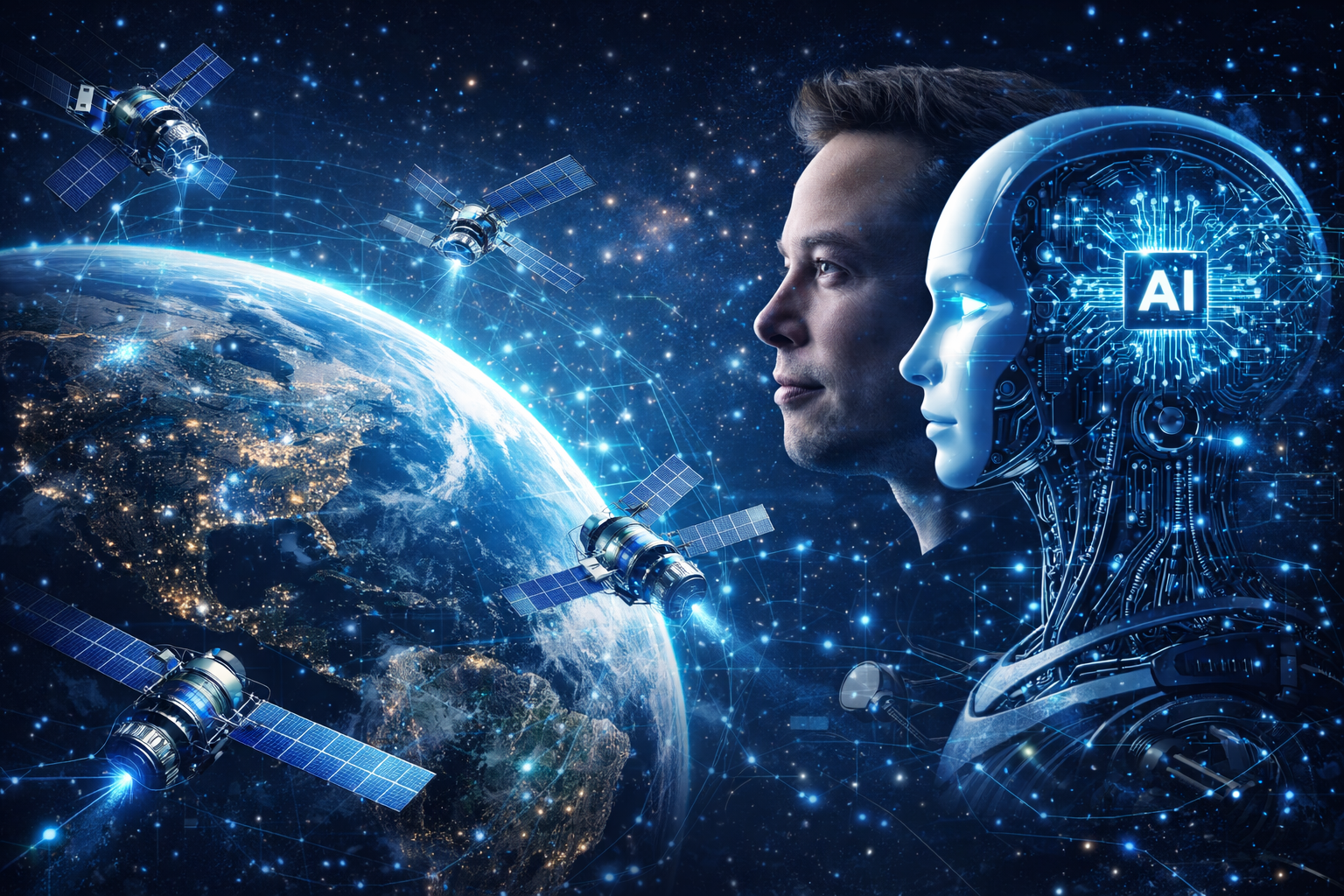الأقمار الصناعية والذكاء الاصطناعي رؤية إيلون ماسك لإعادة تشكيل المستقبل الرقمي