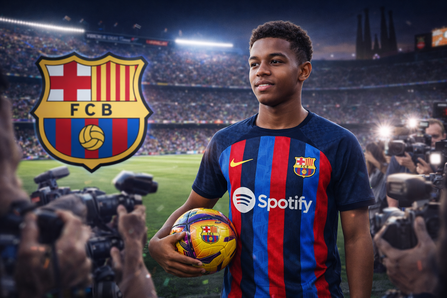 الأهلي يصدر موهبة جديدة إلى برشلونة وصفقة حديث الصحافة العالميه